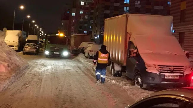 7 нарушений правил парковки выявили в Люберцах в ночь на 19 января