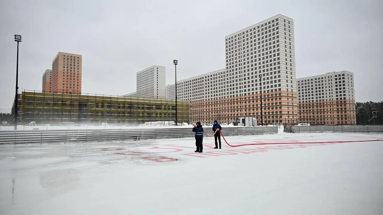 Большой каток с искусственным покрытием откроют в школе поселка Бутово Ленинского округа