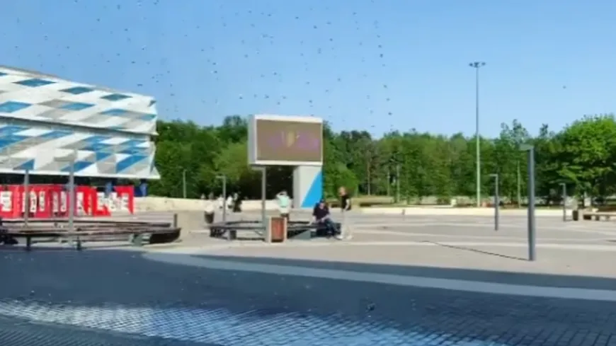 Фонтан на площади в Красногорске запустили в тестовом режиме