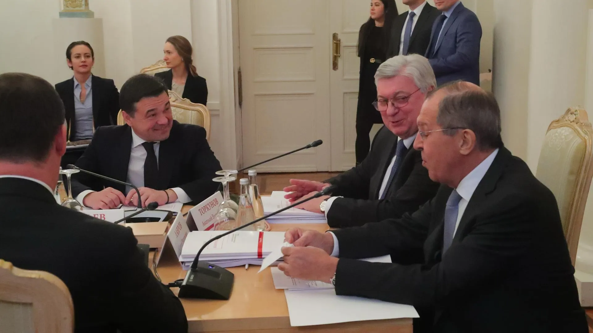 Лавров поблагодарил Воробьева за развитие Горчаковского лицея МГИМО