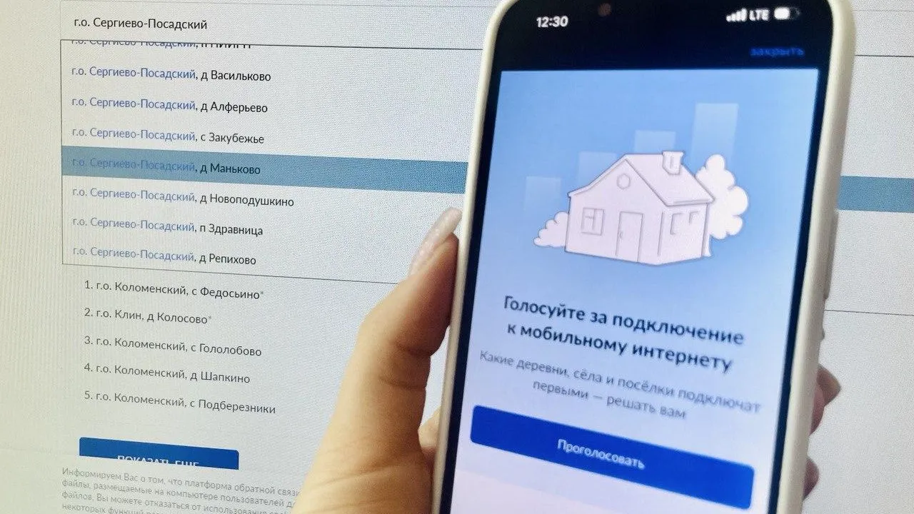 10 малых населенных пунктов Сергиева Посада голосуют за подключение к интернету