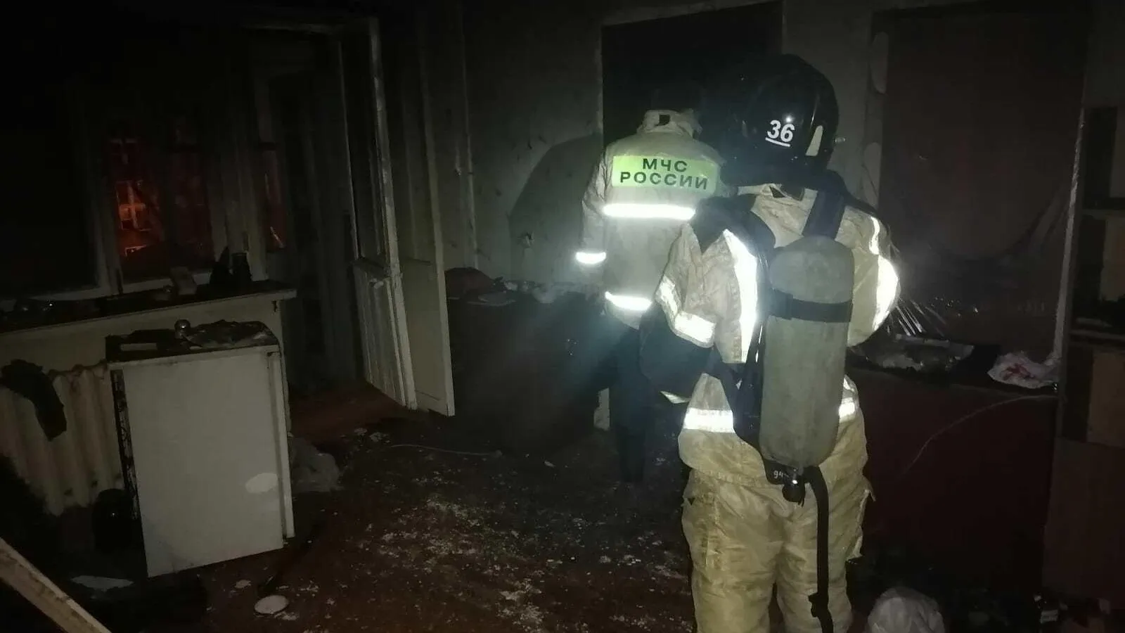 Мужчина и женщина погибли во время пожара в частном доме в Волоколамске