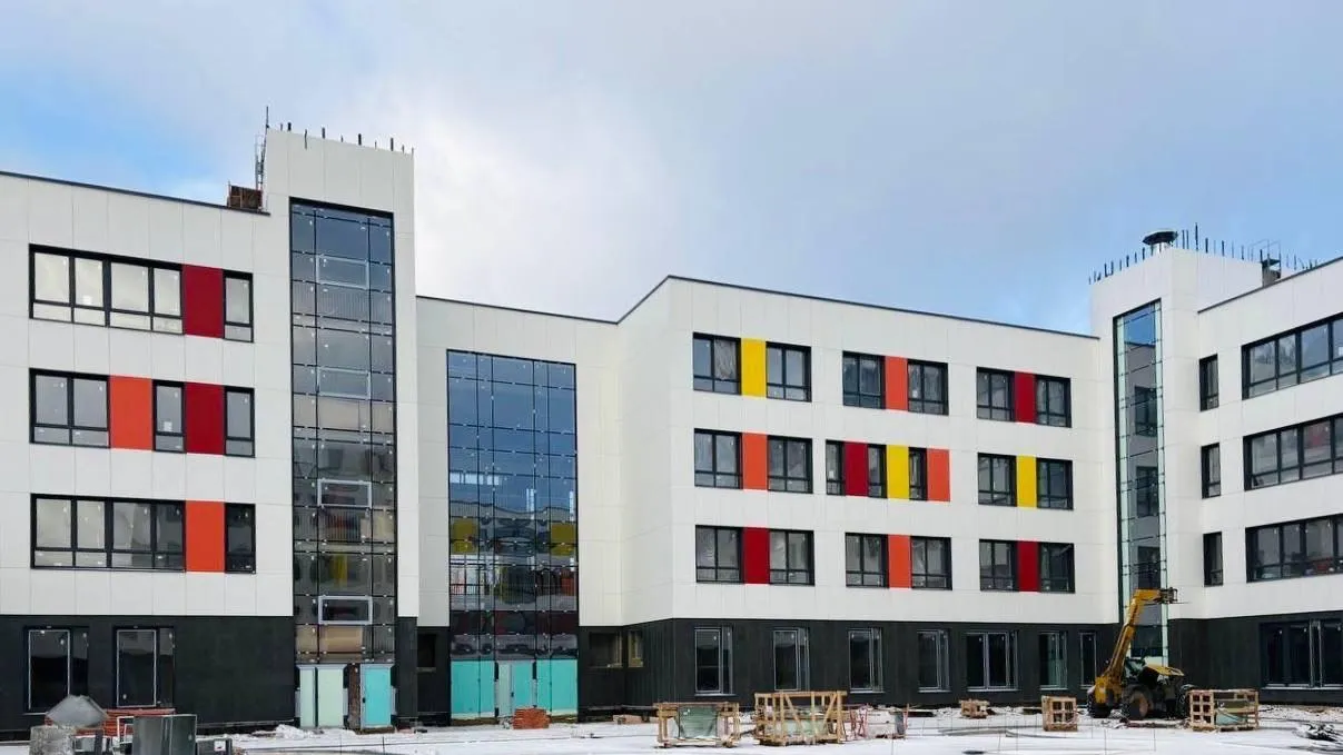 В Химках завершают строительство школы на 1 100 учеников в ЖК «1-й Шереметьевский»