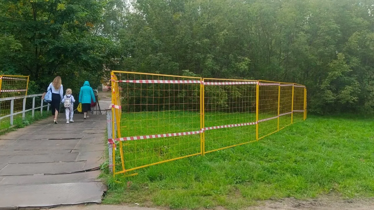 В Королеве полностью обновляют пешеходный мост через Акуловский водоканал