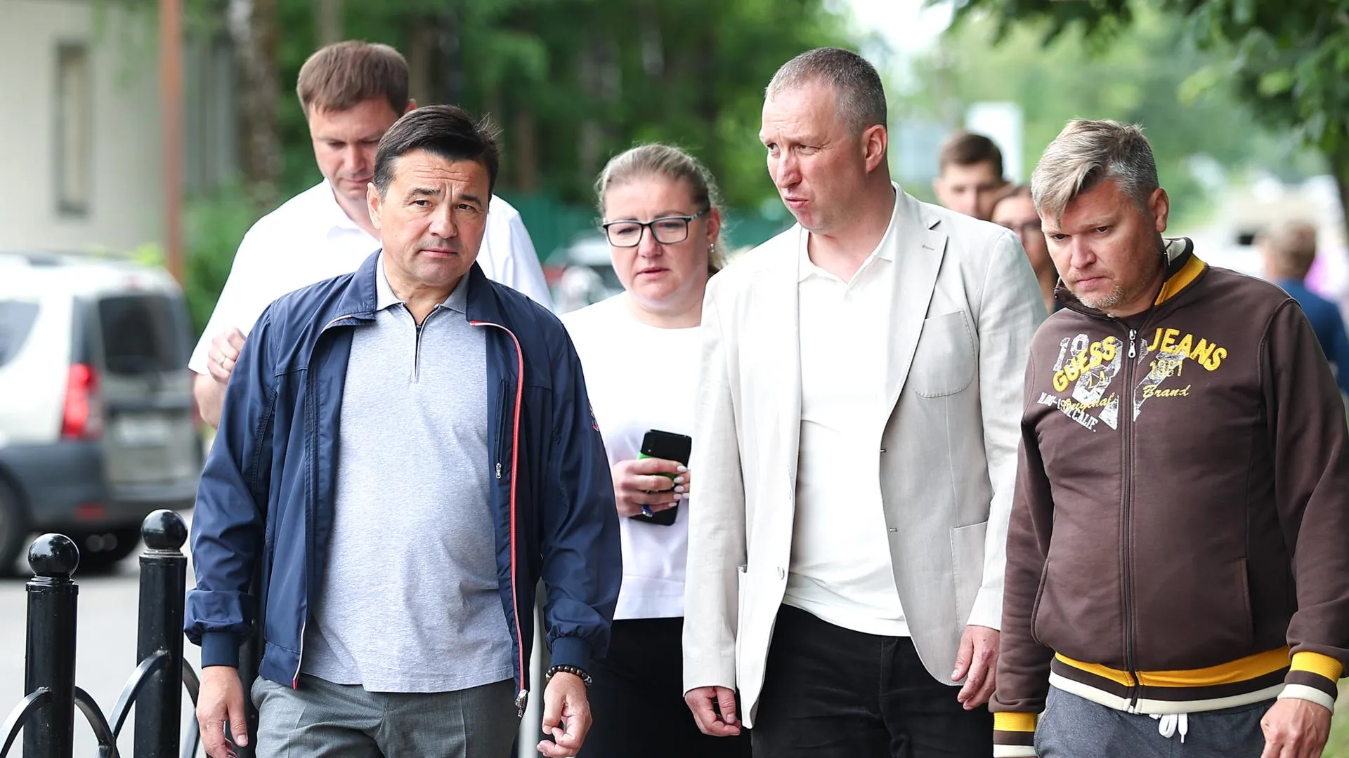 Андрей Воробьев проверил завершающий этап масштабного благоустройства в Верее
