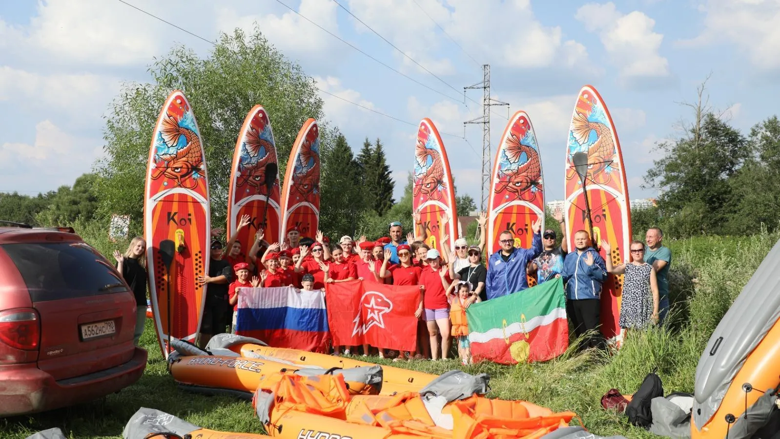 В Наро-Фоминске прошел заплыв на SUP-бордах