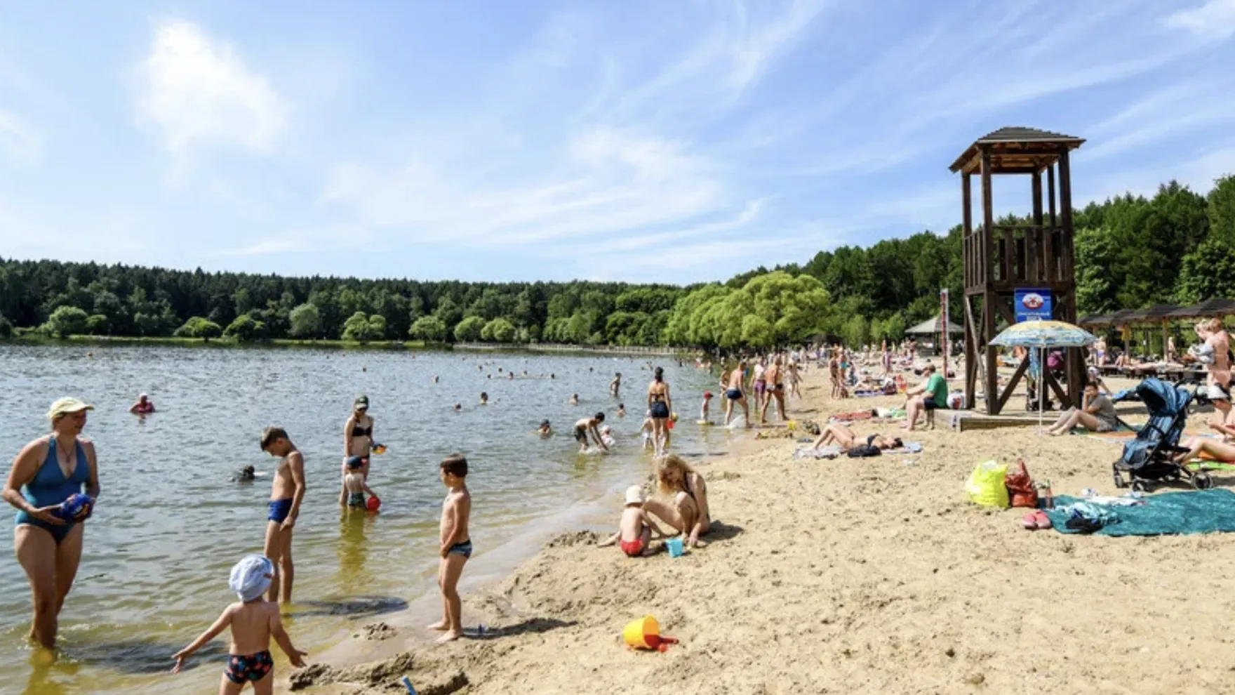 Вода в Подмосковье прогрелась до +25 градусов