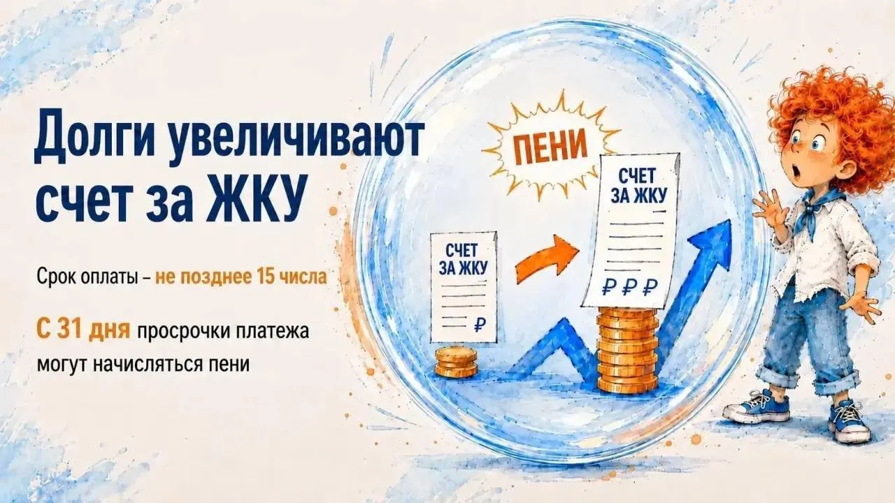 Как пени увеличивают коммунальные платежи