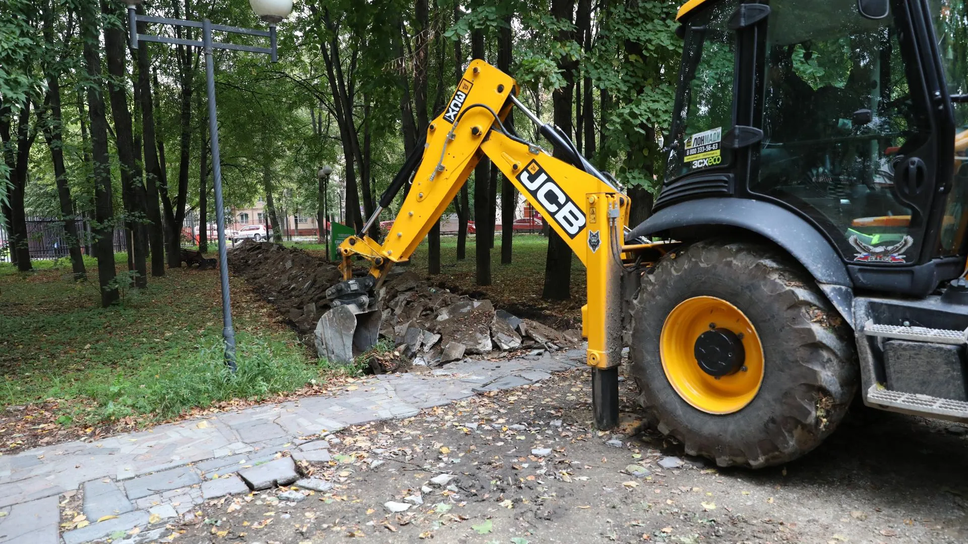 В Долгопрудном начали благоустройство сквера за Физтех-колледжем