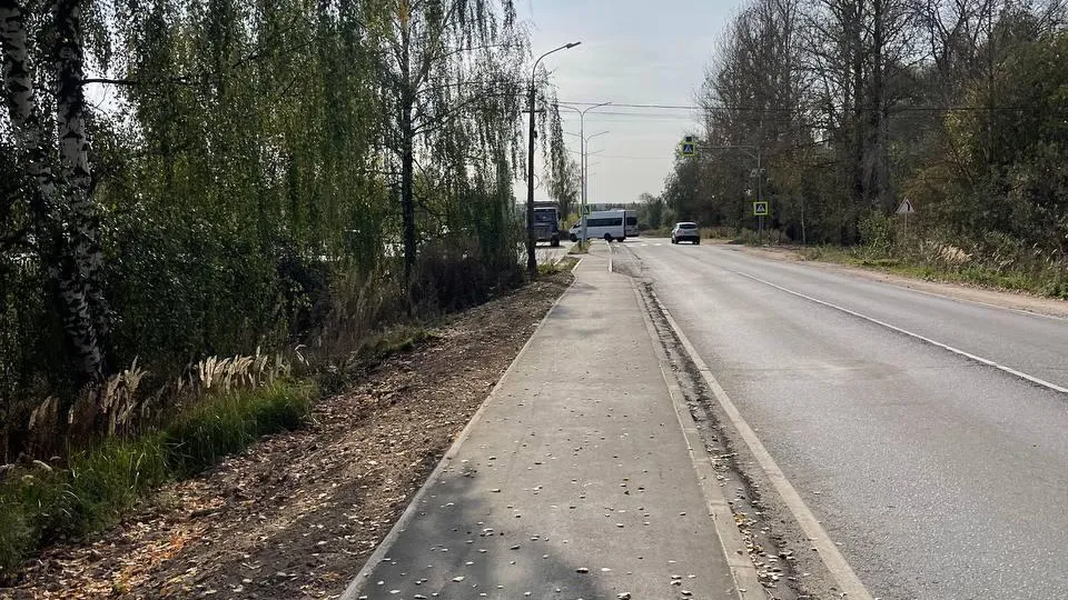 В Подмосковье построили три новых тротуара по нацпроекту БКД