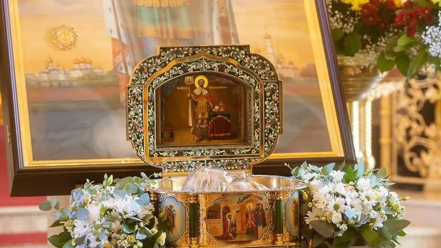 Мощи Александра Невского прибыли в Клин