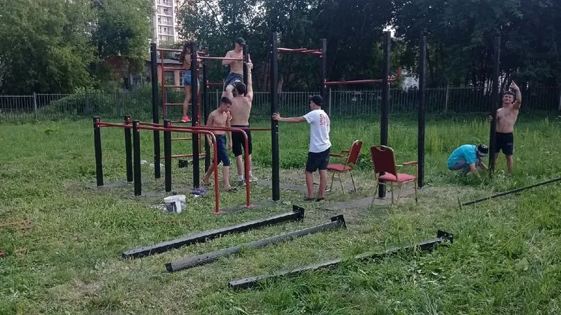 Новая воркаут‑площадка появилась на улице Энтузиастов в Подольске