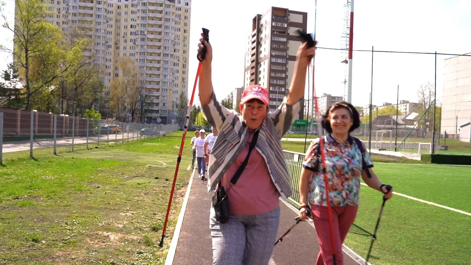 В Долгопрудном участники «Активного долголетия» занимаются спортом