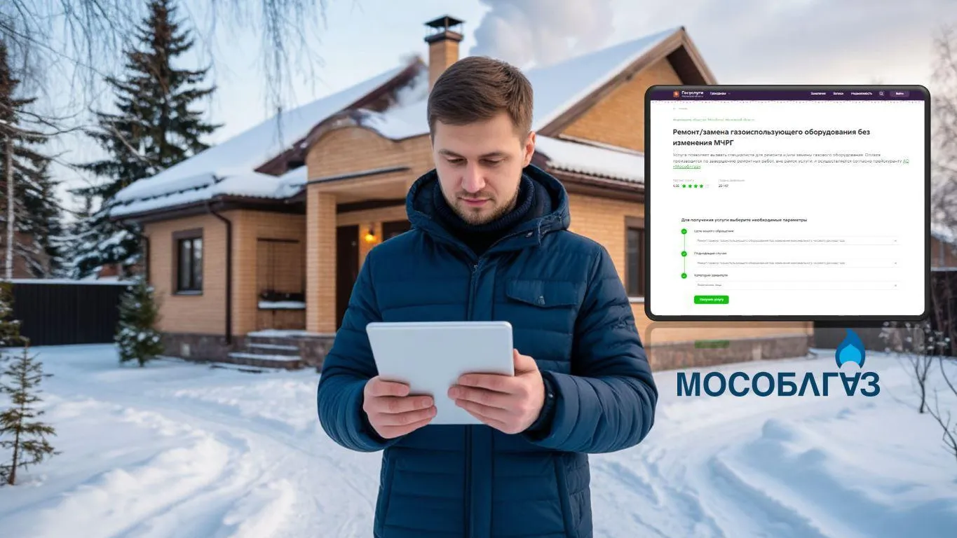 Жители Подмосковья подали более 40 тысяч онлайн-заявок в Мособлгаз через портал госуслуг