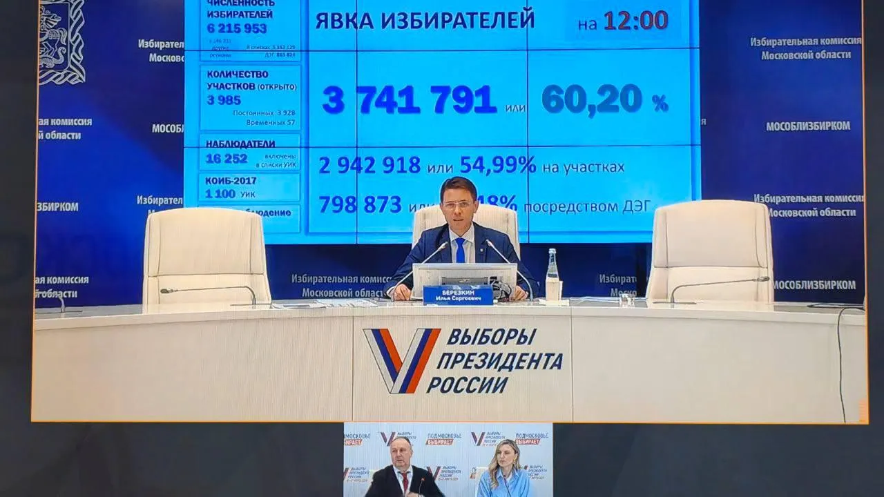Председатель Мособлизбиркома: явка по дням в Подмосковье примерно одинаковая