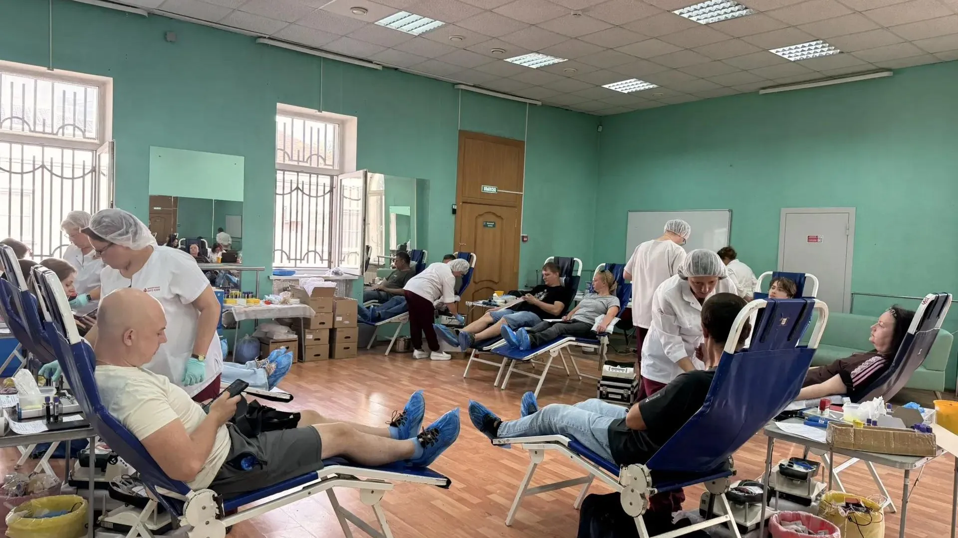 В Электростали 94 донора сдали более 42 л крови 17 августа