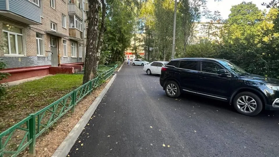 В Мытищах рабочие завершили ремонт дворов