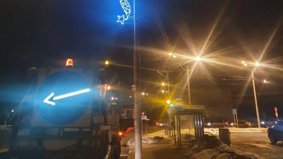 Уличное освещение восстановили у автобусной остановки в Подольске