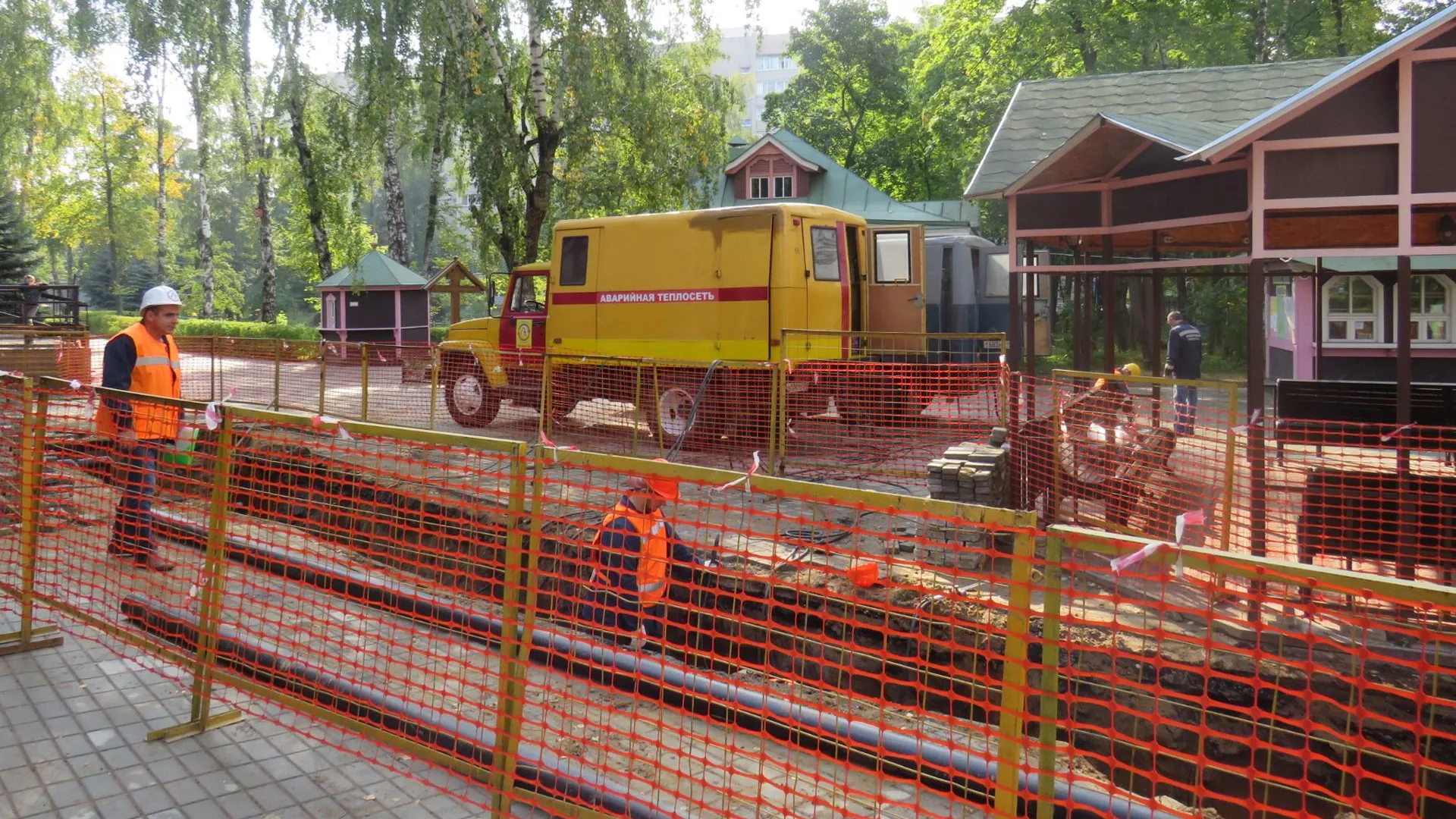 Ремонтные работы на теплотрассе завершатся в Люберцах к 20 сентября