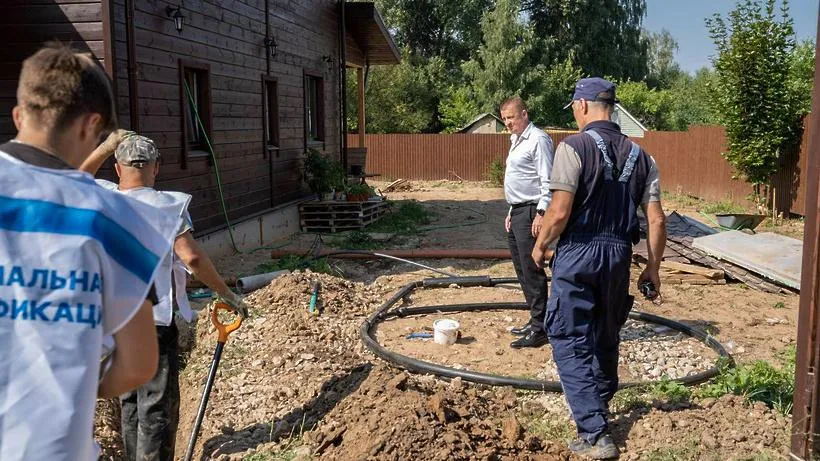 Более 900 м новых газовых коммуникаций построят в деревне Свиноедово Мытищ