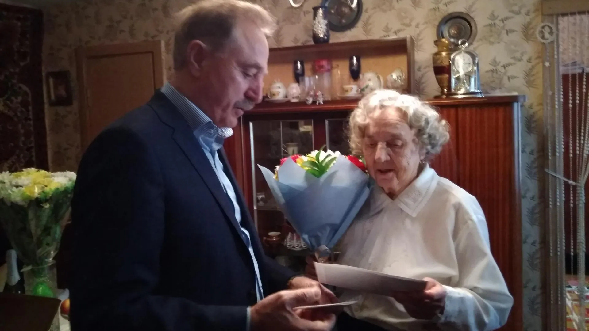 Глава Люберец поздравил с 90‑летием ветерана Великой Отечественной войны