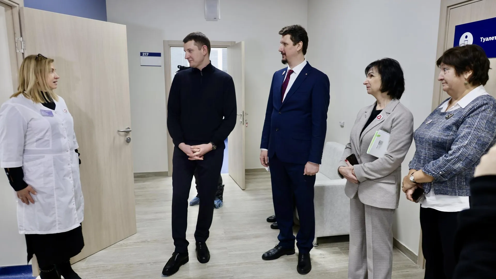 Глава Павловского Посада встретился с пациентами на открытии поликлиники в Электрогорске