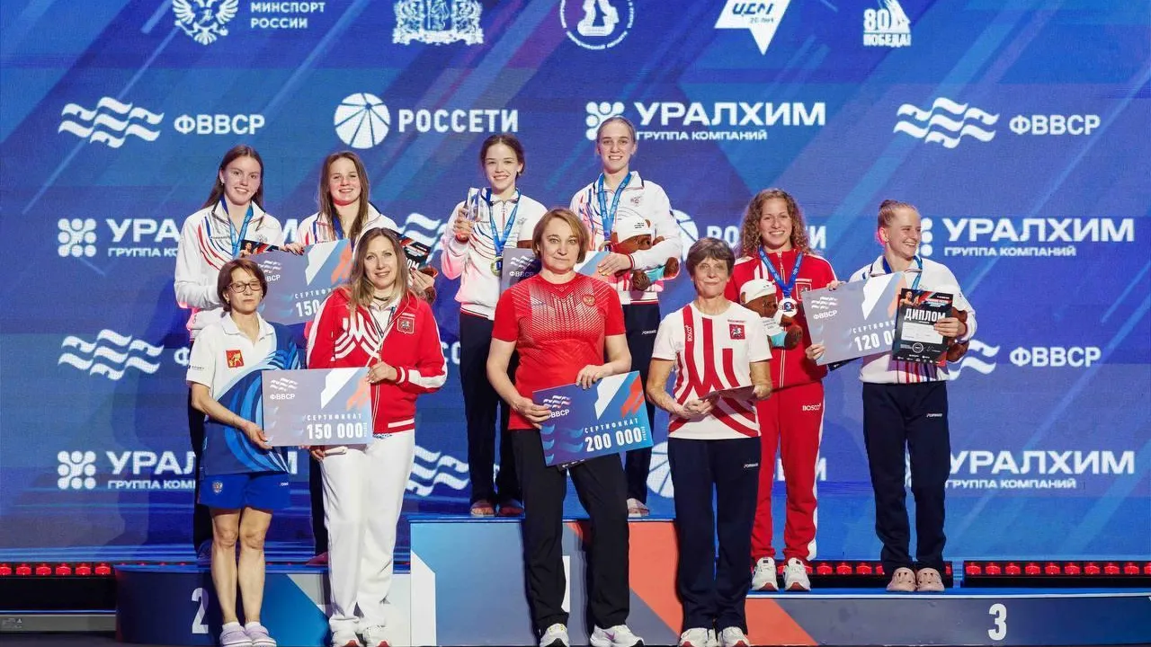 Подмосковные спортсмены завоевали еще две медали чемпионата РФ по прыжкам в воду