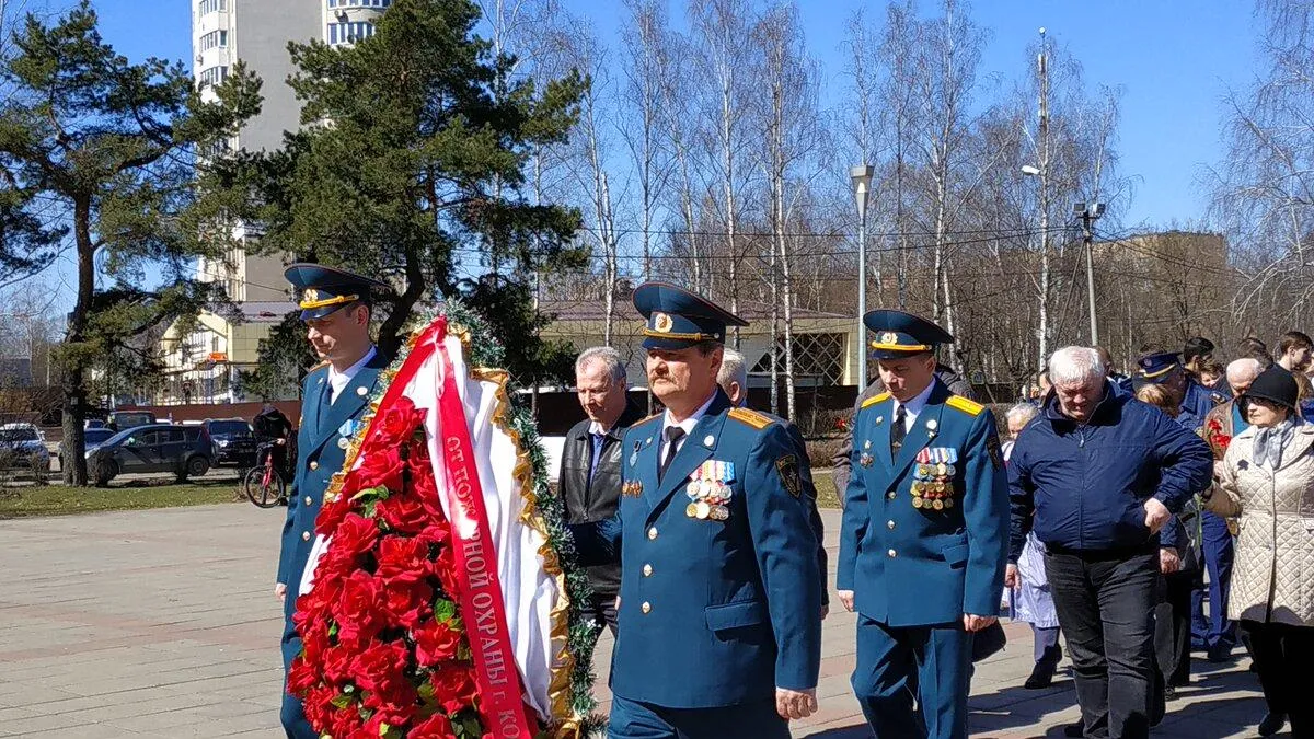 Пожарные Королева почтили память павших в Великой Отечественной войне