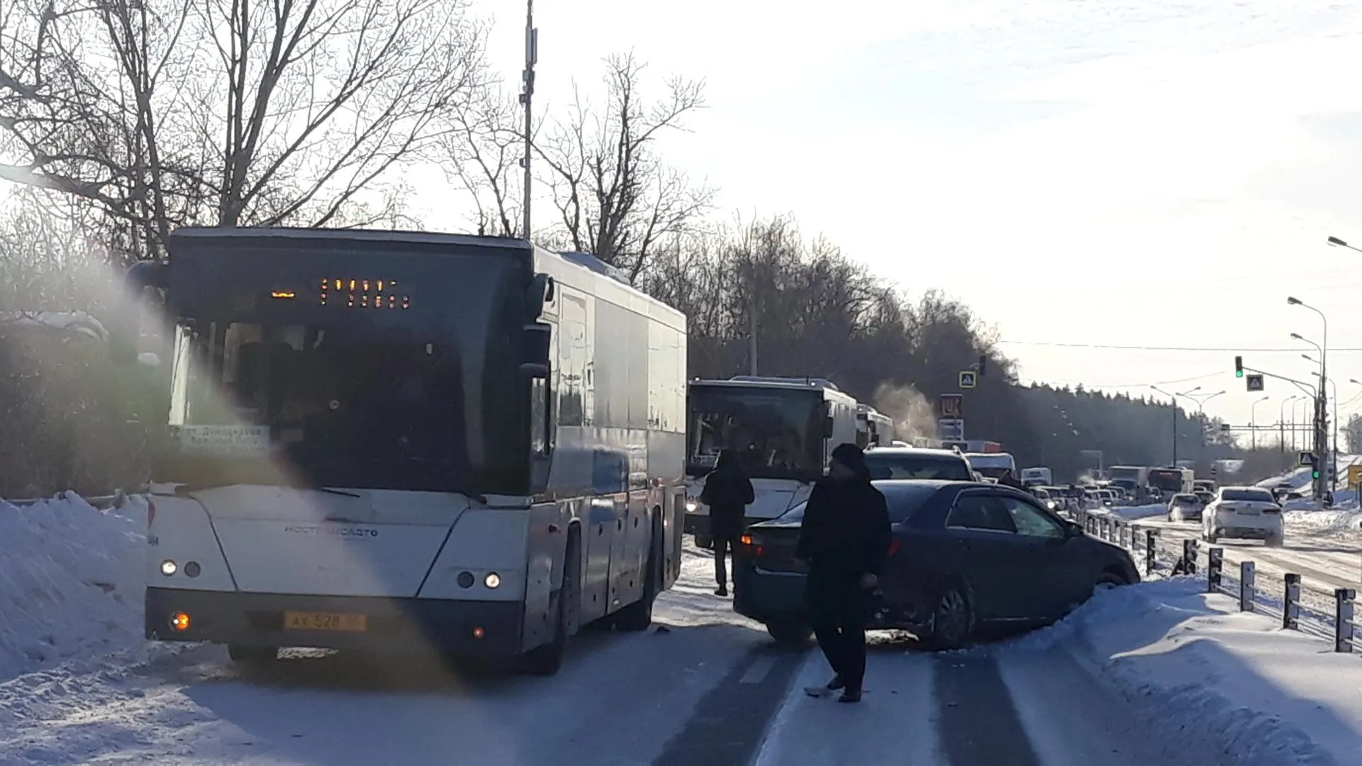 Движение на Каширском шоссе в Домодедове восстановлено