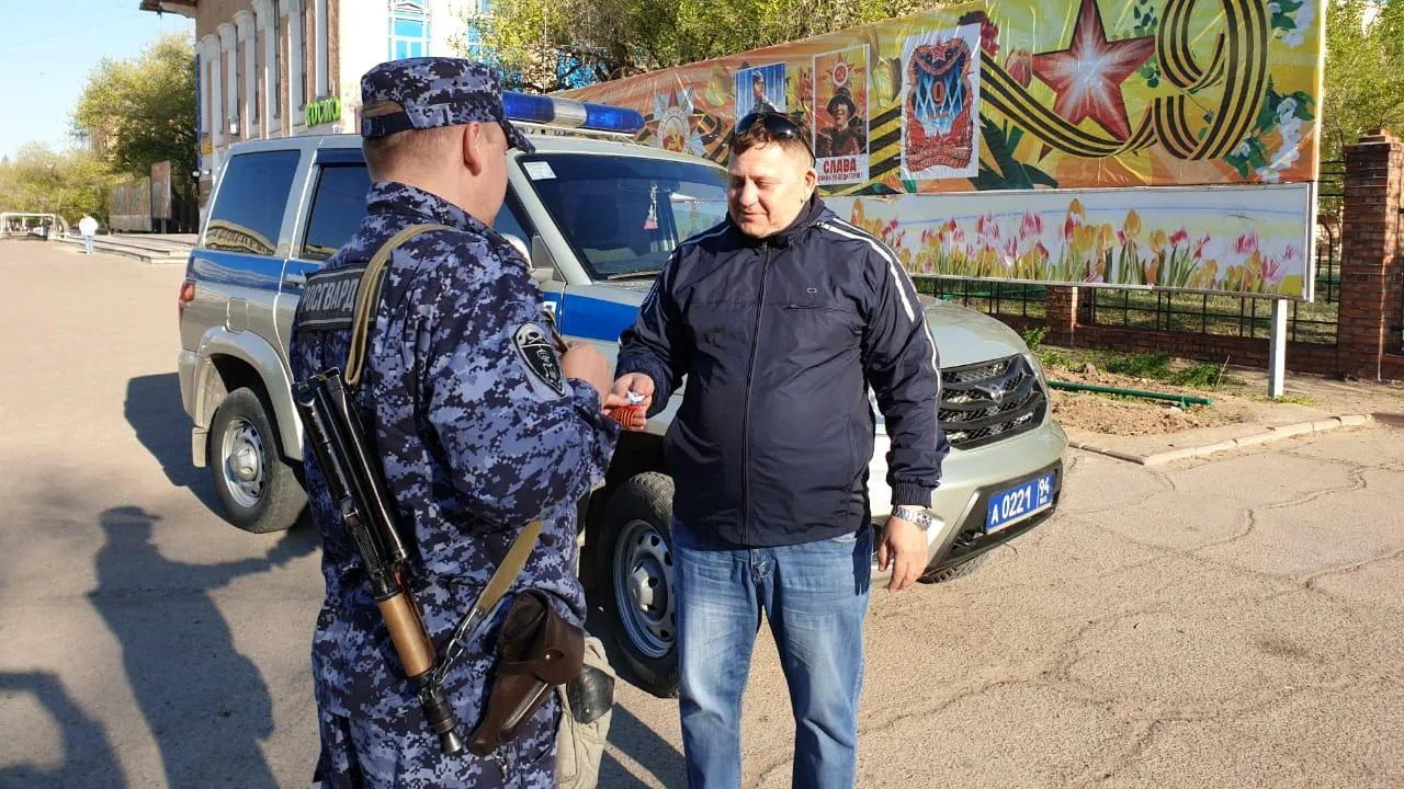 Сотрудники подмосковной Росгвардии присоединились к акции «Георгиевская лента»
