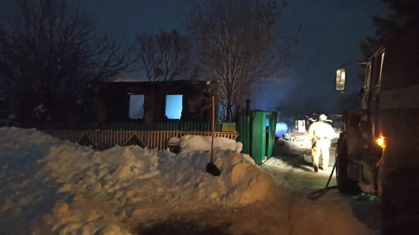 Человек пострадал при пожаре в доме в Раменском округе