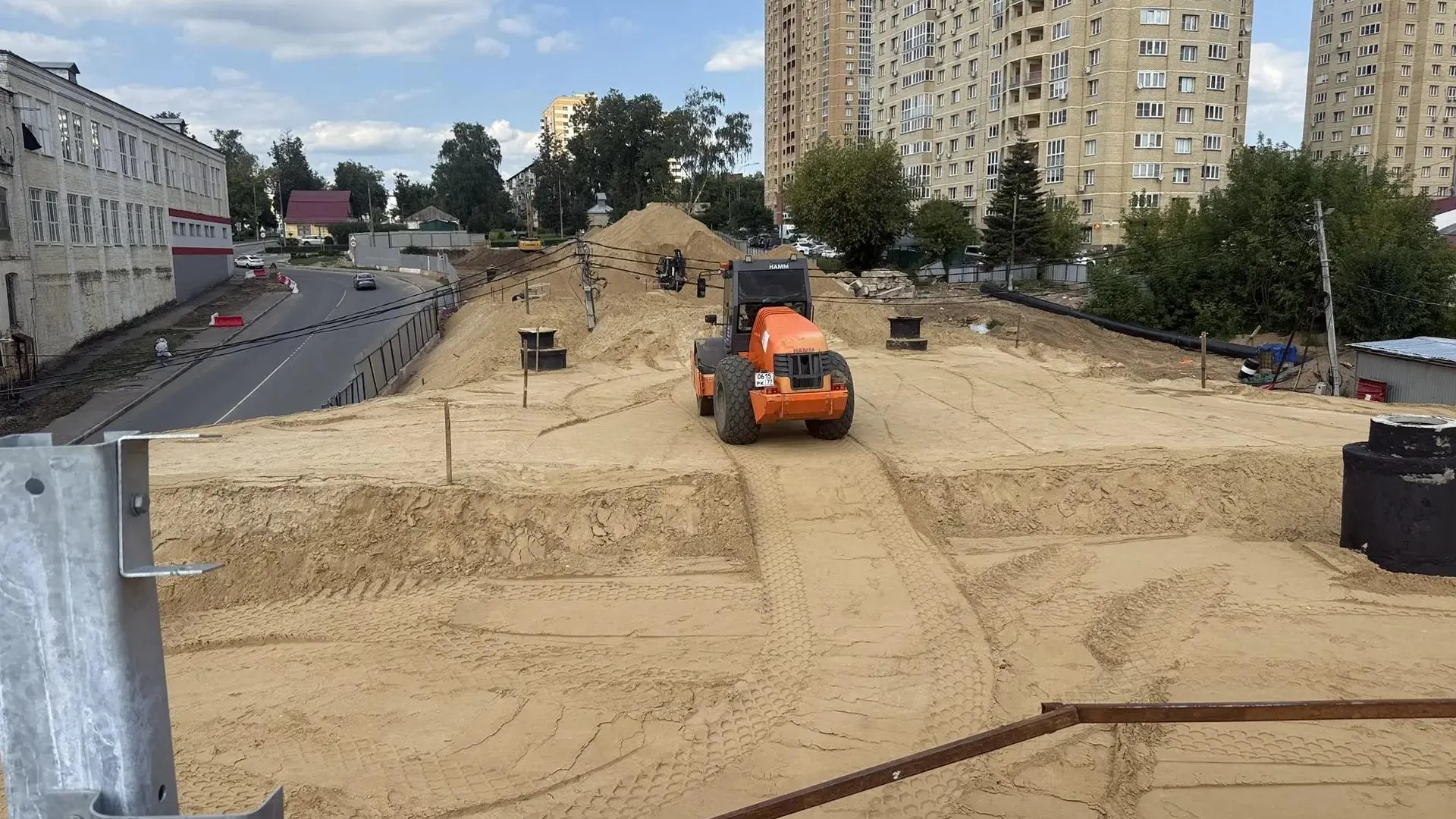 В Мытищах реконструкцию моста через Клязьму выполнили на 35%