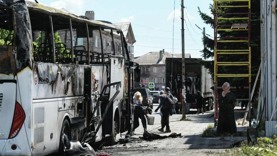 6 пострадавших от атаки БПЛА на автобус эвакуируют в Белоруссию