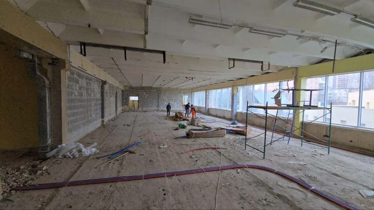 В здании школы № 1 Королева завершили демонтажные работы