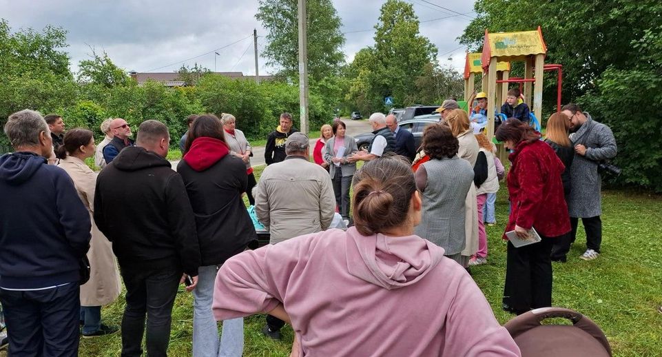 Заместитель главы Лосино-Петровского провела встречу с жителями Митянино