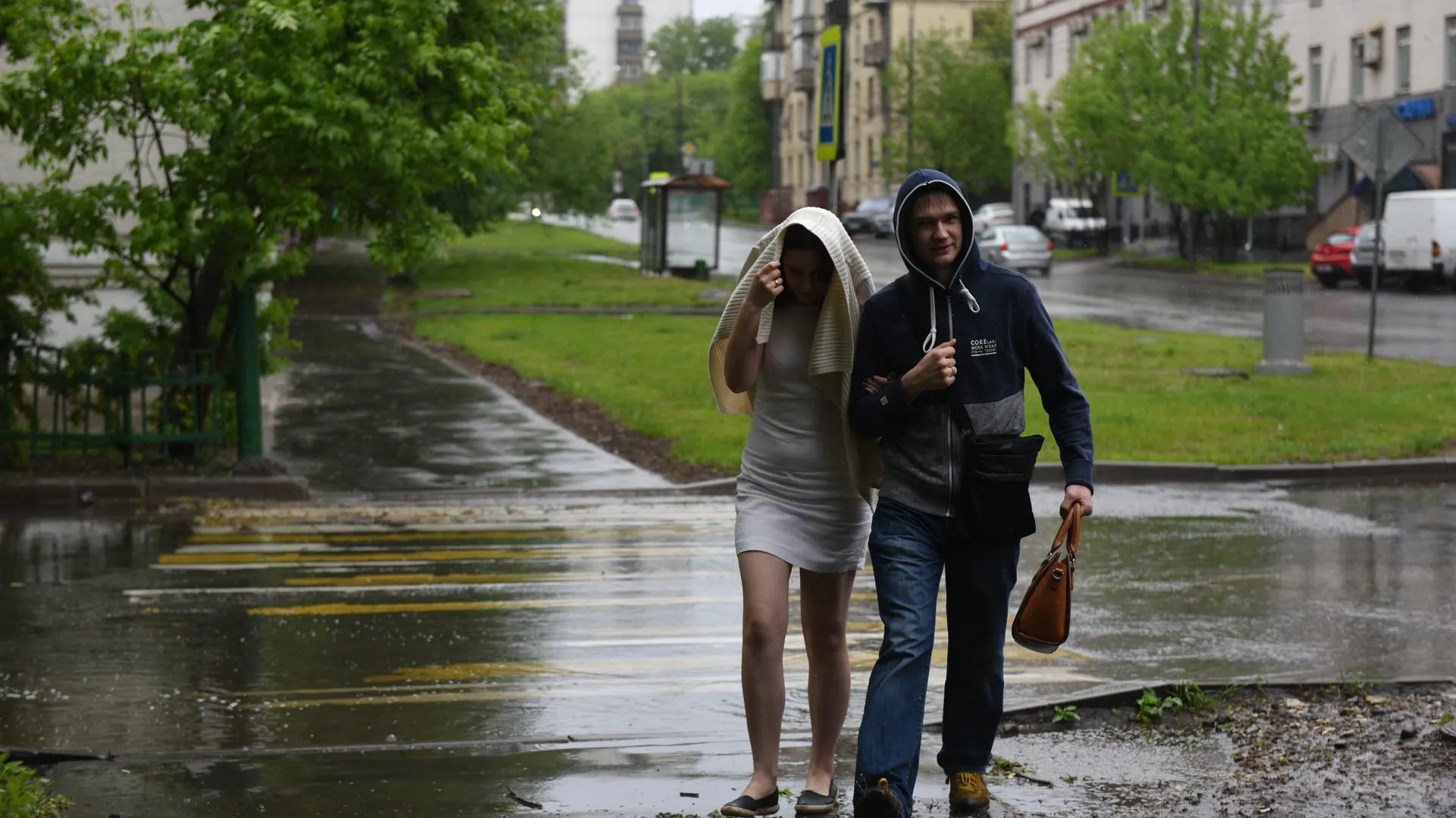 «Желтый» уровень погодной опасности объявили в Московском регионе из-за грозы