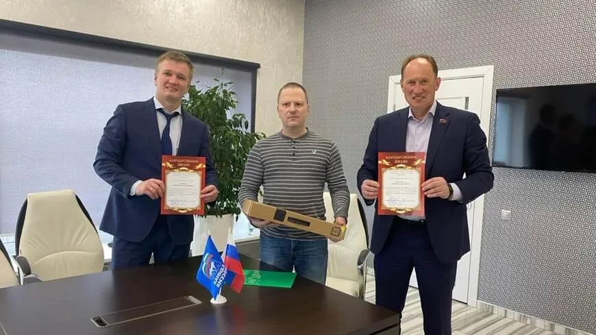 Отделению Всероссийского общества слепых в Люберцах подарили ноутбук
