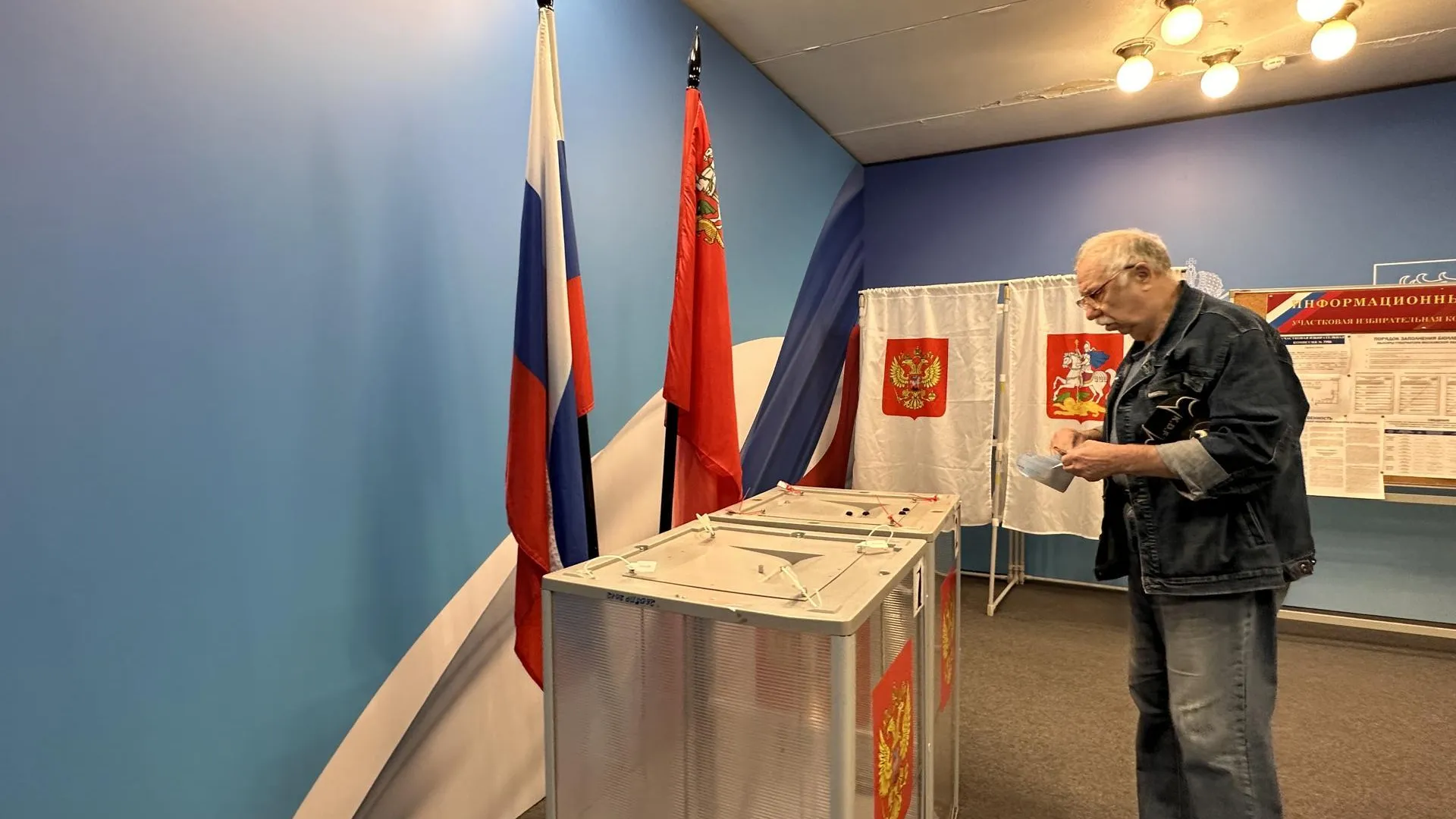 Жители поселка «Сосны» продолжают голосовать на выборах губернатора Московской области