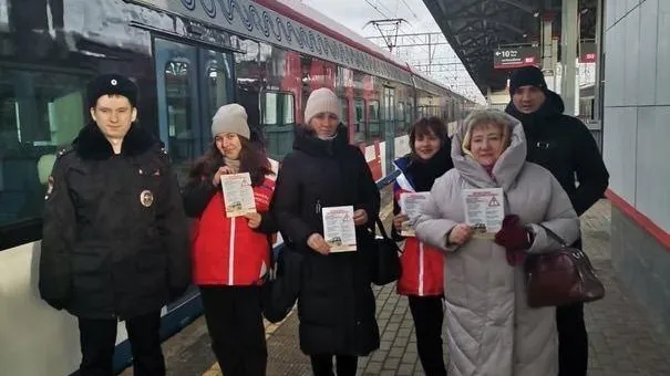 Профилактический рейд провели на железнодорожной станции Подольска