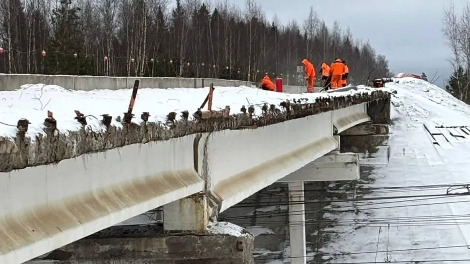 Ремонт путепровода на Обуховском шоссе в Солнечногорске завершат в мае текущего года