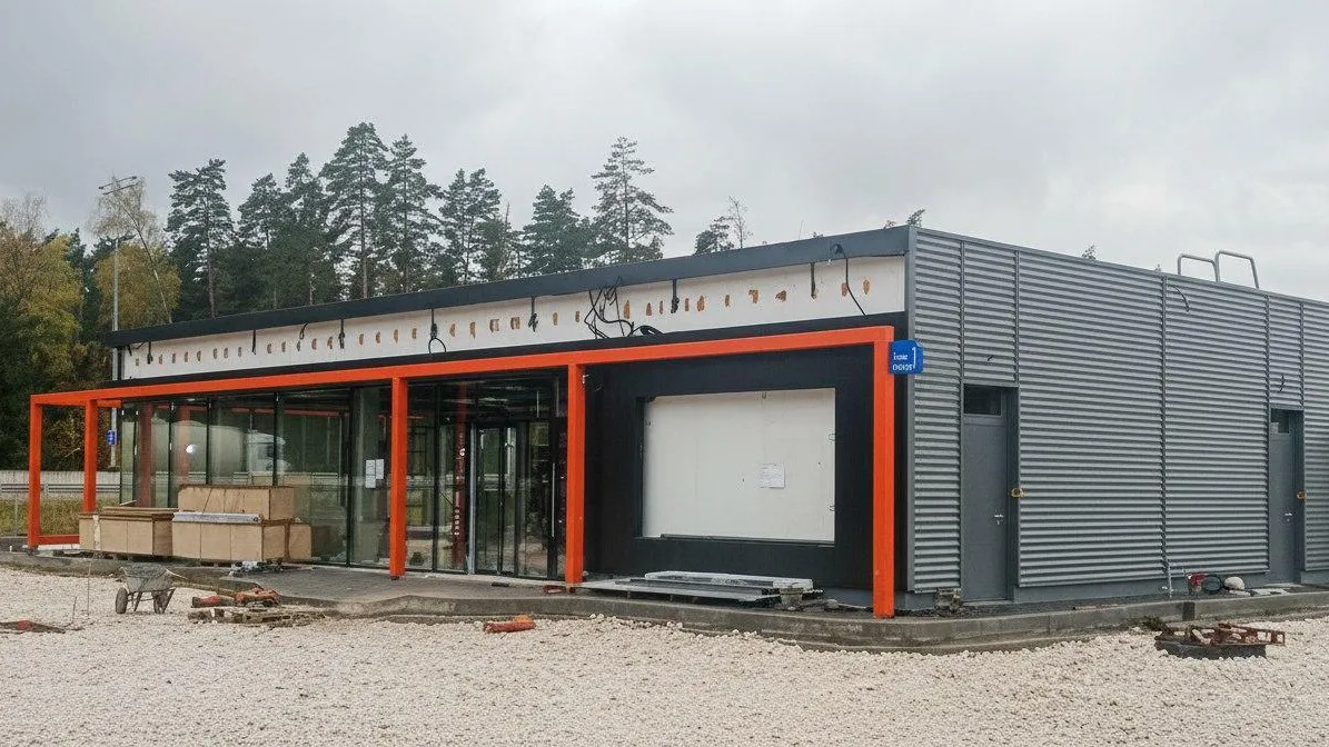 На 66 км ЦКАД в округе Пушкинский строят АЗС с площадками для спорта и досуга