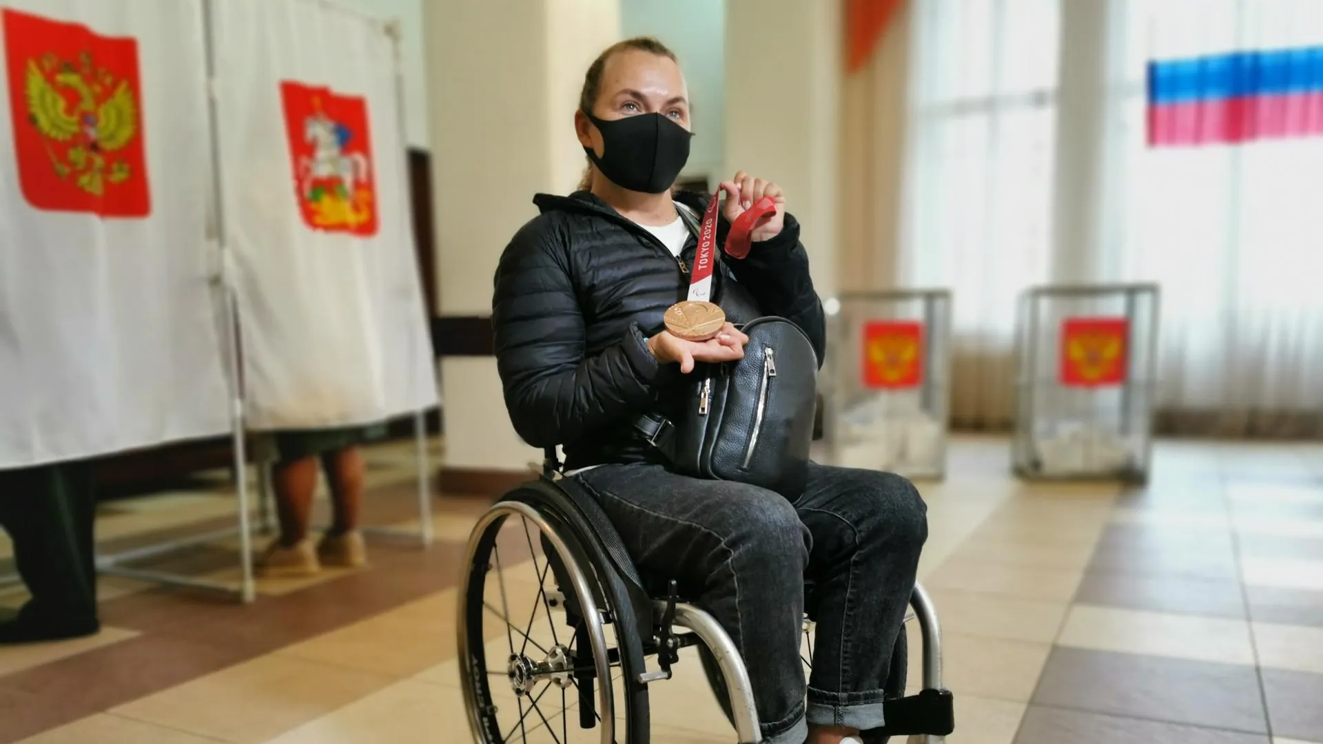 Бронзовый призер Паралимпиады Елена Крутова проголосовала в Подольске