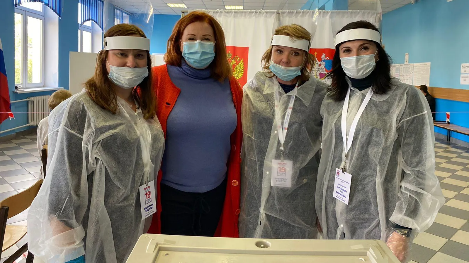 Руководитель отделения «Союза женщин Подмосковья» посетила избирательный участок Люберец