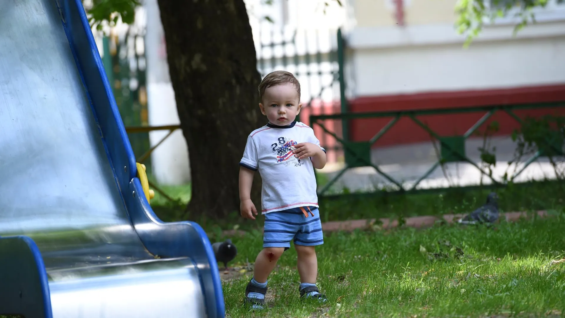 Детскую площадку в Дзержинском торжественно откроют 1 июня
