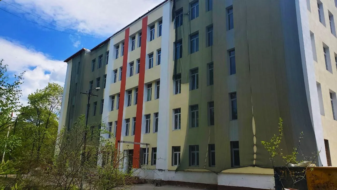 Здание школы №14 в Подольске капитально отремонтировали больше чем наполовину