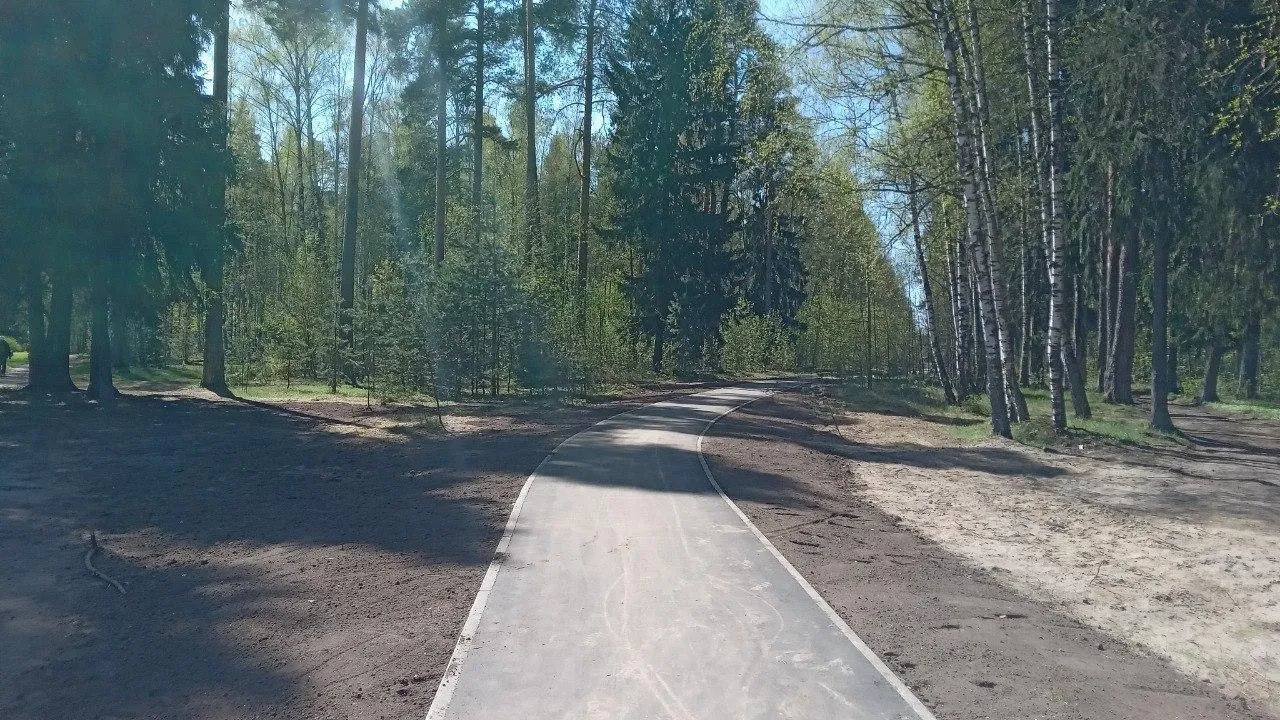 В Богородском округе продолжается строительство пешеходных тротуаров