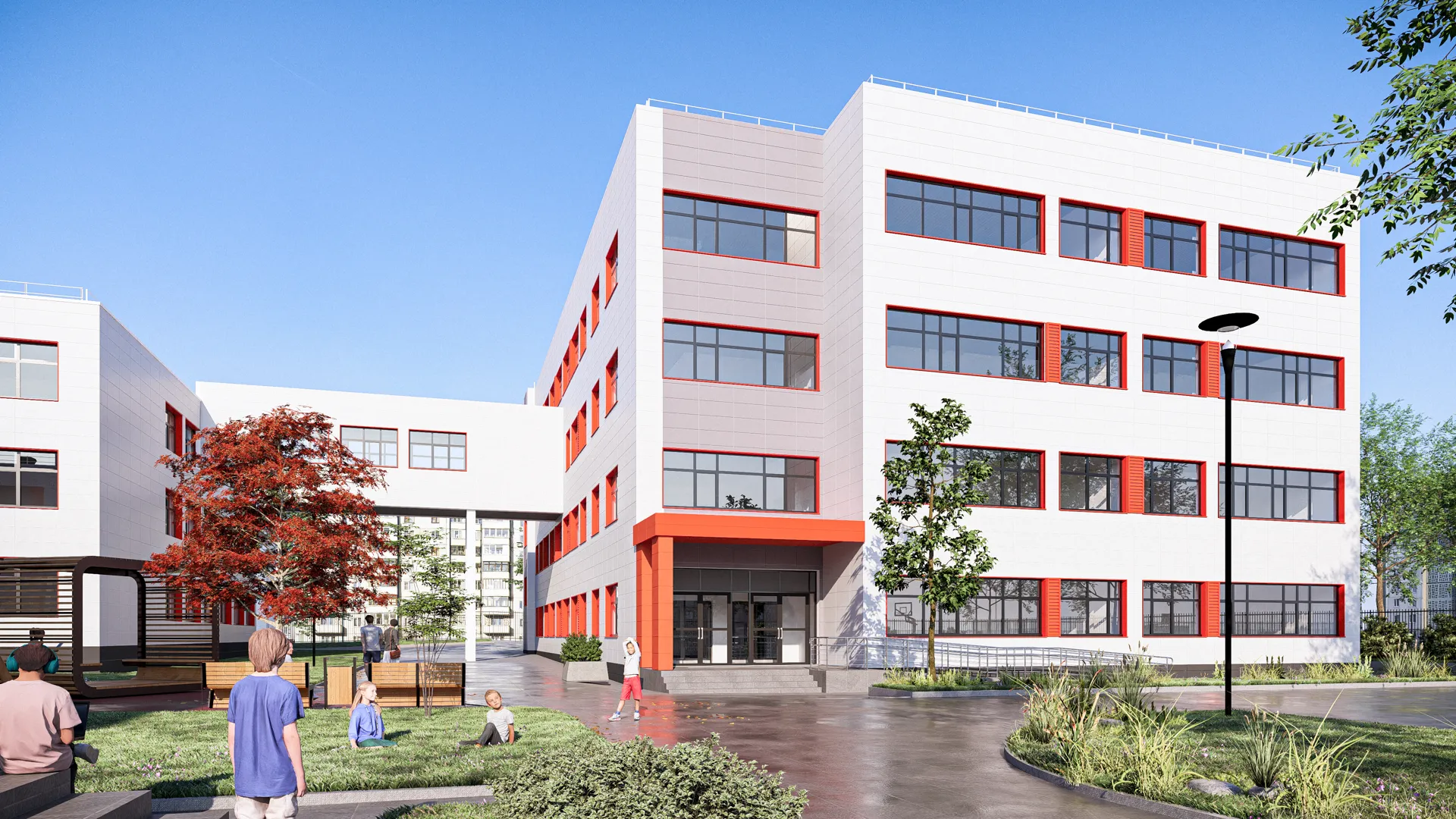 В Коломне начали устанавливать окна в новом корпусе школы № 14