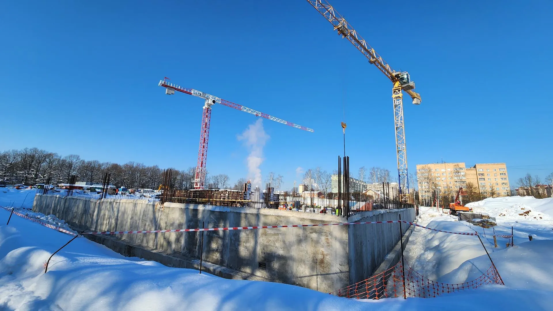 Школа в микрорайоне Климовск Подольска готова на 16%
