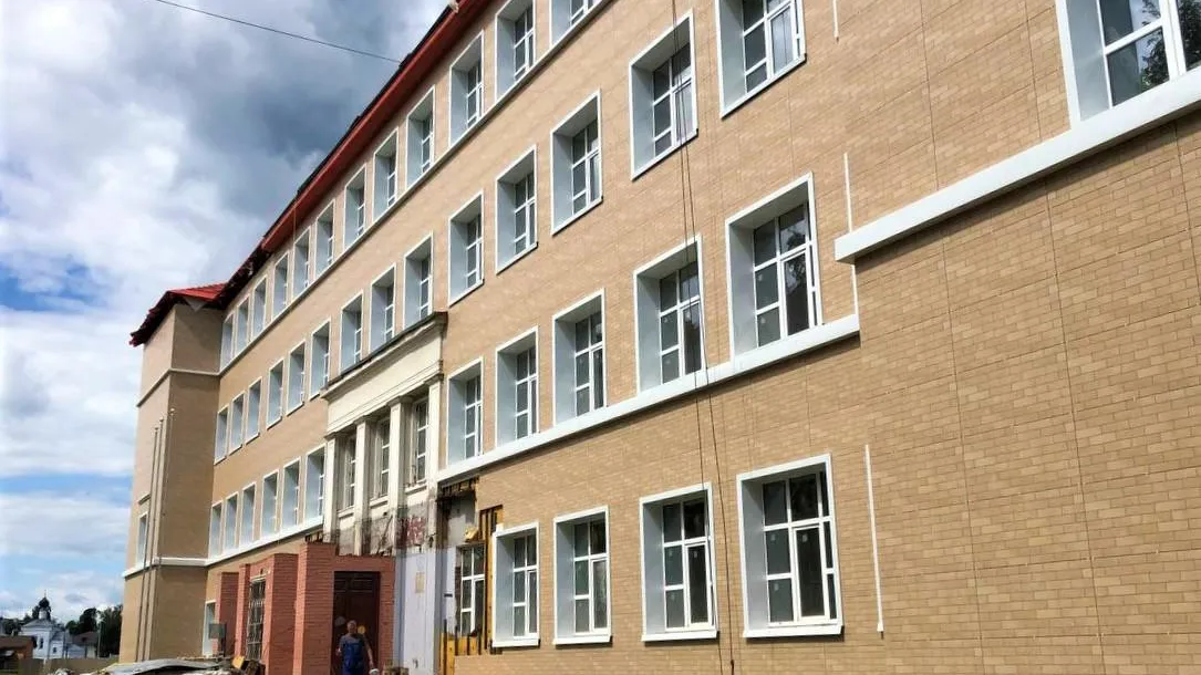 Строительная готовность учебного корпуса школы №1 в Ногинске составляет свыше 90%