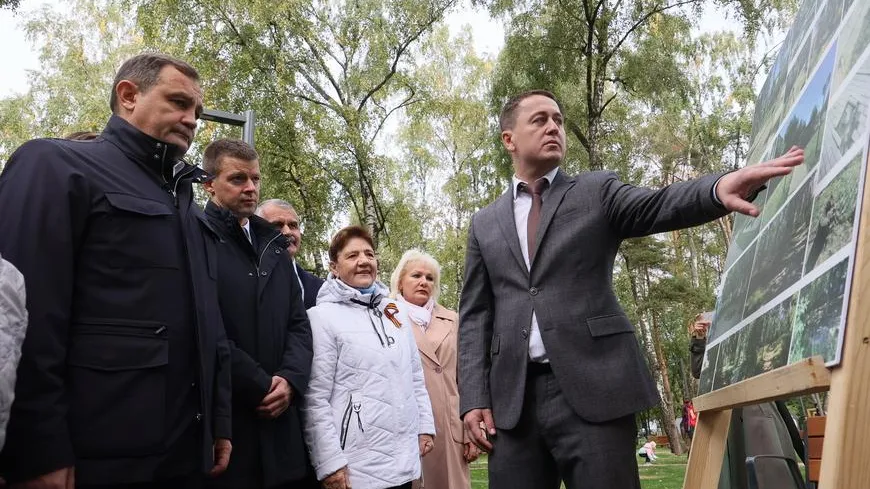 Сквер ветеранов открыли в Балашихе ко Дню города